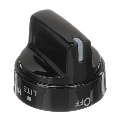 GE Range - Oven/Stove Burner Control Knob (Black JGB660DEJ3BB