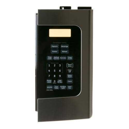 GE Part# WB07X11014 Control Panel (OEM) Silver and Black