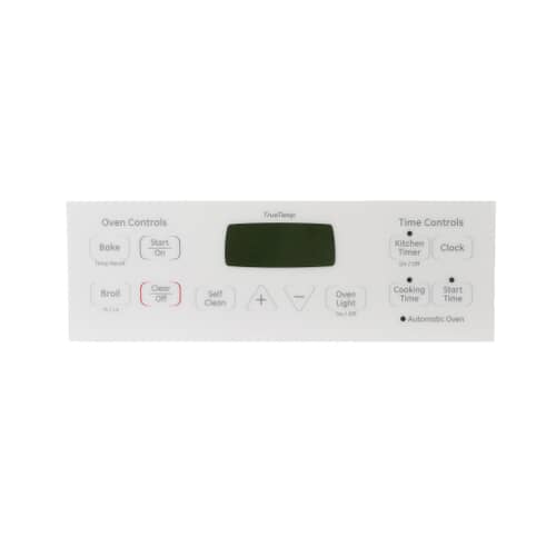GE Cooking Product Touchpad Control Panel Overlay (White) WB27K10265