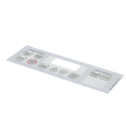 GE Part# WB27T10518 Faceplate Touchpad Graphics (OEM) White