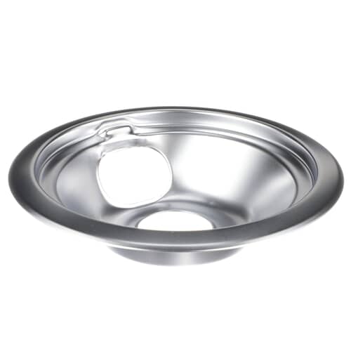 GE Cooking Product Burner Drip Bowl (6 in, Chrome) WB31K10265