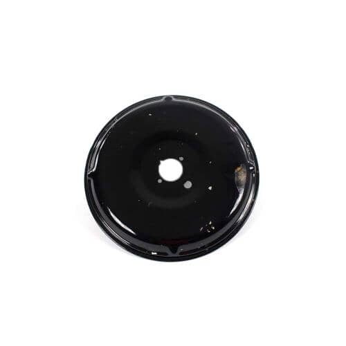 GE Part# WB31K5076 Porcelain Burner Drip Bowl (OEM) Large, 9in, Black