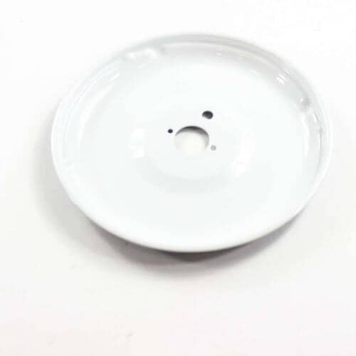 GE Part# WB31K5079 Porcelain Burner Drip Bowl (OEM) Large, White