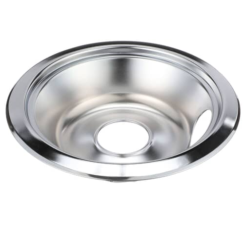 GE Part# WB31X5010 Chrome Burner Drip Pan (OEM) 6 Inch