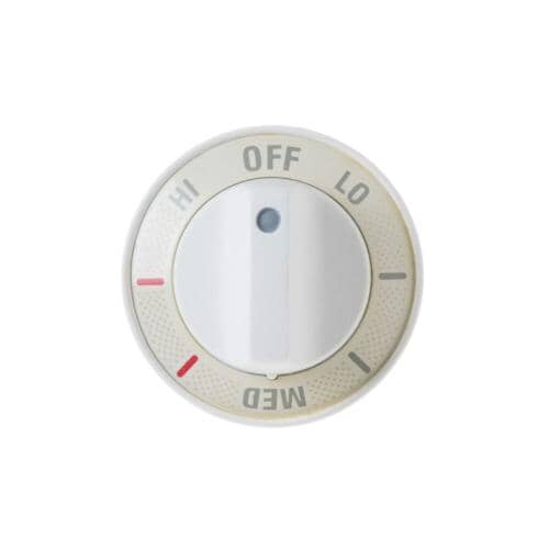 GE Cooktop Burner/Infinite Knob - White JP626WV1WW