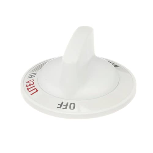 GE Cooking Product Burner Control Knob (White) WB3K5296