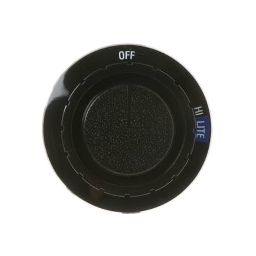 GE Part# WB3X700 Burner Control Knob (OEM) Black