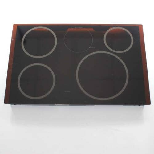 GE Part# WB62X20972 Main Glass Cooktop Assembly - Black (OEM)