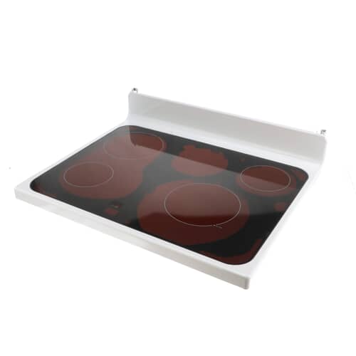 GE Part# WB62X25976 Glass Cooktop Assembly (OEM) White