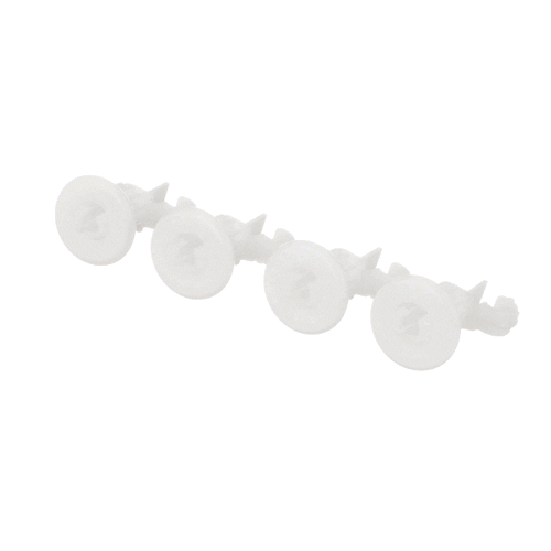 GE Part# WD12X10327 Roller and Stud Assembly (OEM) 4 Pack