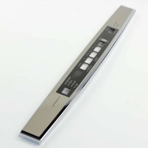 GE Dishwasher Touchpad Control Overlay Assembly (Chrome) WD34X20180