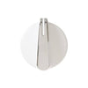 GE Part# WE01X22617 Control Knob Assembly (OEM) White/Chrome
