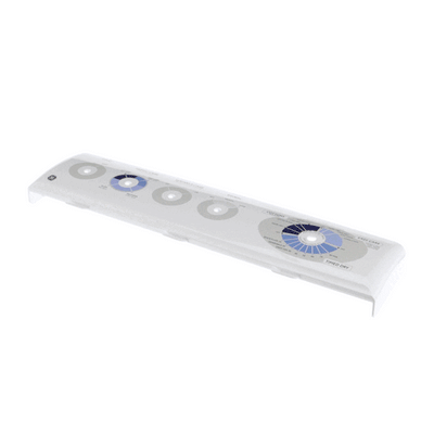 GE Part# WE19M1486 Control Panel/Backsplash - White (OEM)