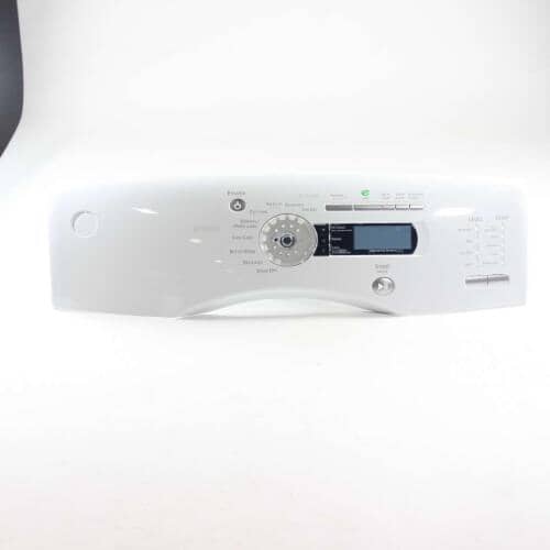 GE Washers and Dryer Backsplash/Button Control Panel Assembly - White WE19M1687