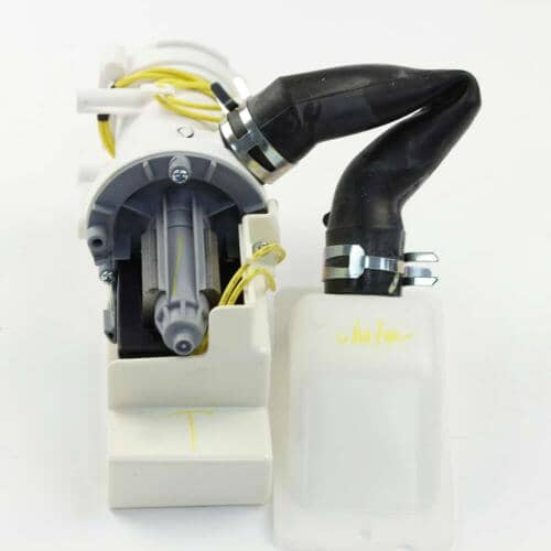 GE Part# WH23X10032 Drain Pump Assembly (OEM) With Joint