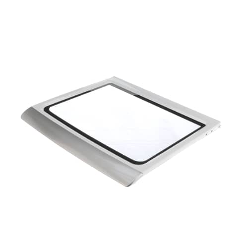 GE Washing Machine Glass Lid and Frame Assembly (Chrome, White, XL) GTW720BSN1WS