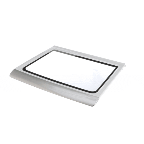 GE Washing Machine Glass Lid and Frame Assembly (Chrome, White, XL) - GTW720BSN0WS