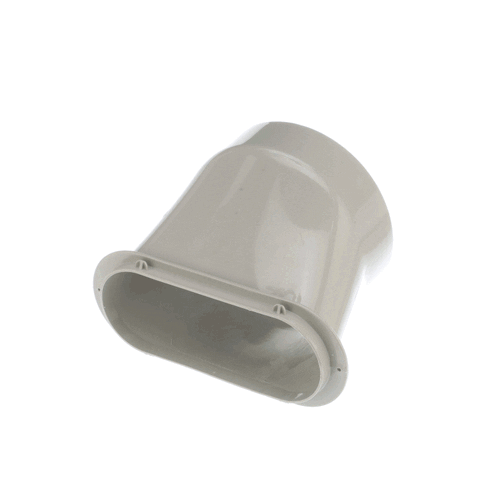 GE Part# WJ76X26219 Flat Exhaust Duct Connector - Genuine OEM