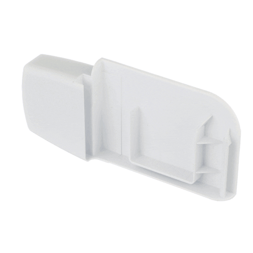 GE Part# WR02X10790 Front Shelf End Cap - Left Side (OEM)