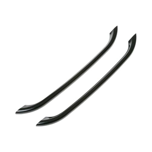 GE Part# WR12X22523 Door Handle Kit (OEM) Black, 2 Pack