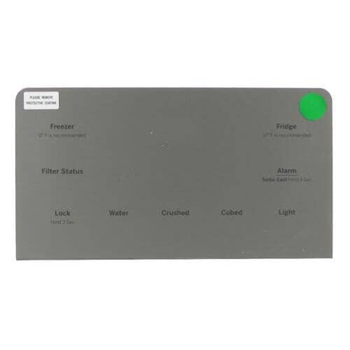 GE Part# WR55X35785 Control Display Assembly (Stainless Steel) - Genuine OEM