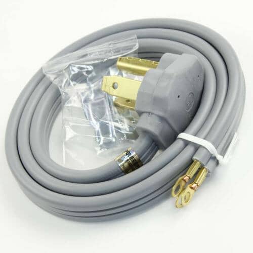 GE Part# WX09X10002 Power Cord (OEM) 3-Wire, 4 Ft, 30 Amp