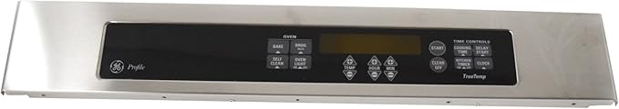 GE Part# WB27T10262 Control Panel Assembly (OEM) Stainless