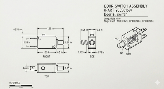 Magic Chef Door Switch (Hmdr310WE/BE/SE) – 20050169