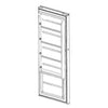 GE Part# WR78X27595 Freezer Door Assembly - Stainless (OEM)