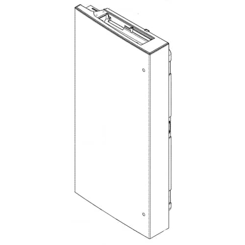 GE Part# WR78X44185 Left Hand Door (Stainless Steel) - Genuine OEM