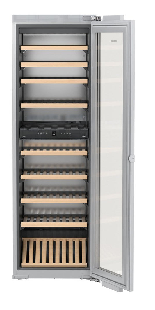 Liebherr HW8000 24 Inch Built-In Dual Zone Wine Cabinet with 80-Bottle Capacity