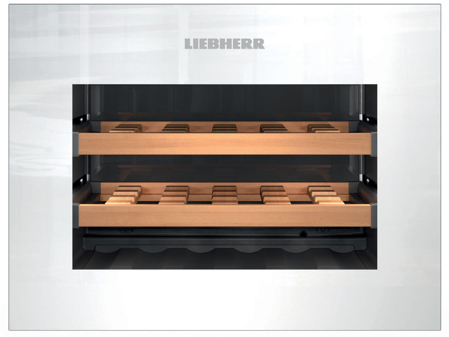 Liebherr HWGW1803 24 Inch Built-in Wine Cooler with Push-to-Open Drop-Down Door