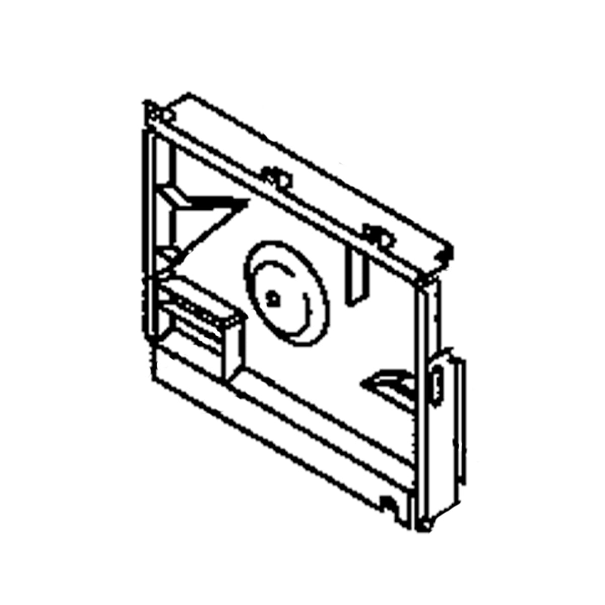 Heater Duct Assembly for Whirlpool MC8990XT0 Microwave Oven
