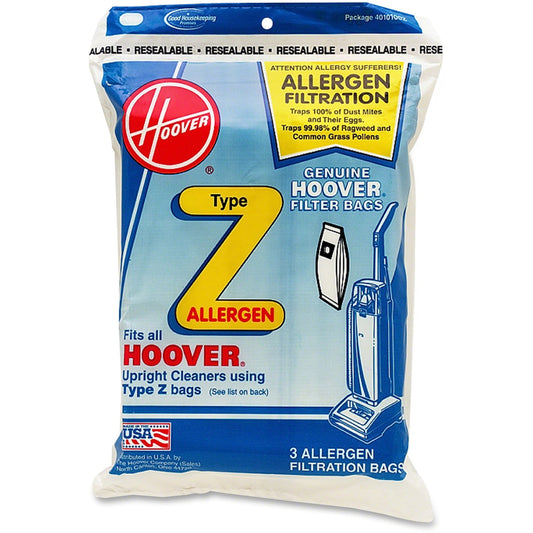 Hoover Vacuum Type Z Allergen Filtration Bags (3-Pack) - 4010100Z