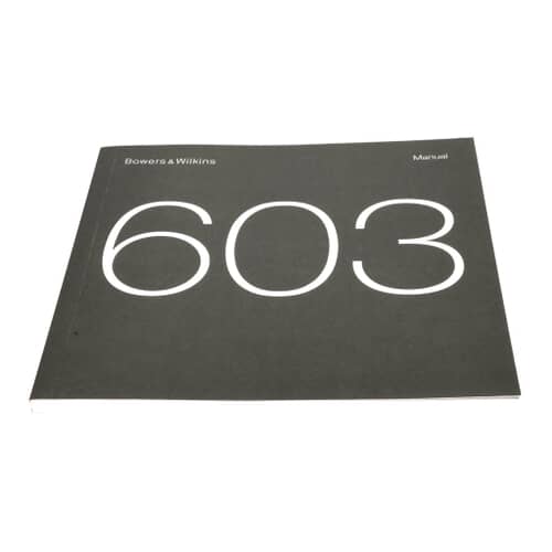 Bowers &Wilkins Manual 603 - II15288