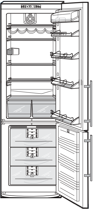 Liebherr KGNDES3846 Residential Freestanding Combination Refrigerator/Freezer