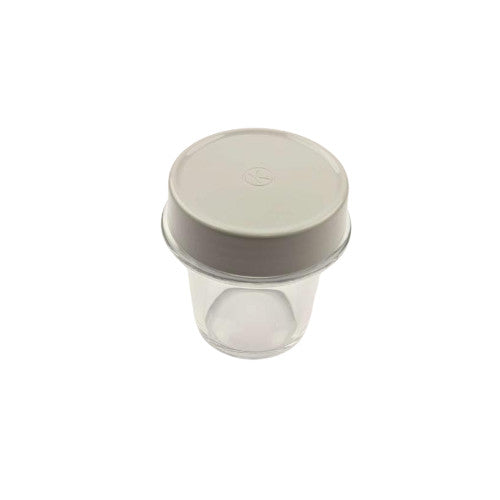 Delonghi Mill Jar (Glass) & Lid - Grey - KW714808