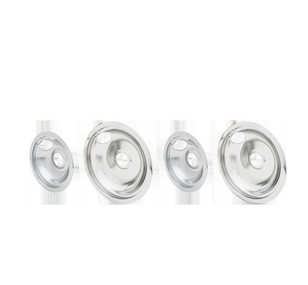 Kenmore 790.46582500 Smart Choice Burner Drip Bowl Kit (Chrome) Genuine OEM