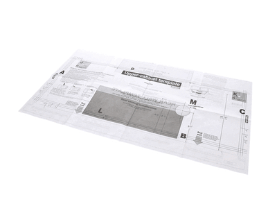 LG Microwave Upper Cabinet Template Instrucion Sheet LMHM2237ST