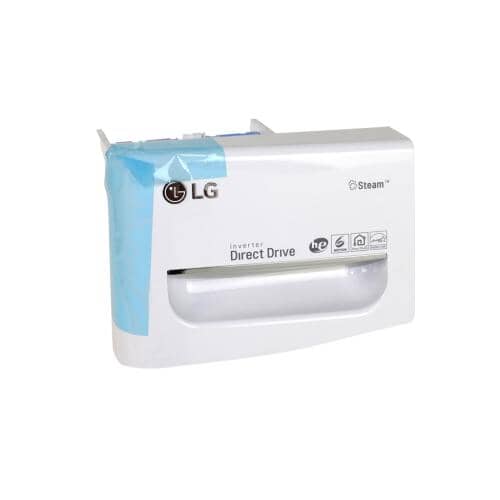 LG Part# AGL74074374 Detergent Dispenser Drawer - White (OEM)