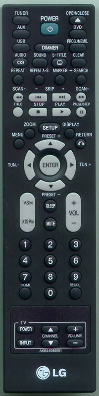 LG Remote Controller Assembly - AKB54088001