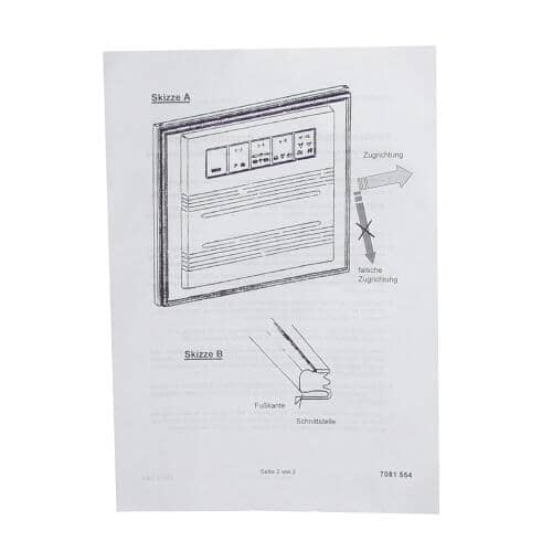 Liebherr Part# 708155400 Insert - Genuine OEM