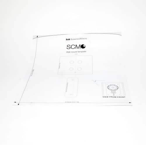 Bowers &Wilkins Scms Wall Mount Template - LL09001
