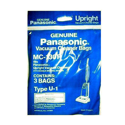 Panasonic Part# MC-130P Vacuum Cleaner Dust Bag 3Pack (OEM) Type U1