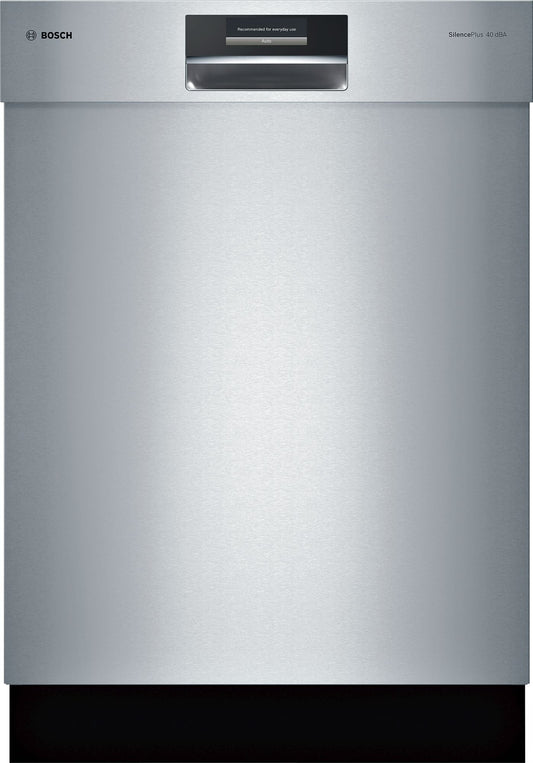 Bosch SHE8PT55UC/02 Benchmark Series 24" Dishwasher, Recessed Handle - Stainless Steel