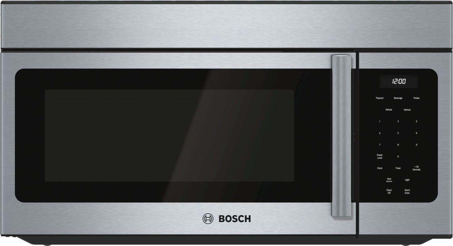 Bosch HMV3053U/01 300 Series Over-The-Range Microwave 30'' Left Side opening Door, Stainless Steel