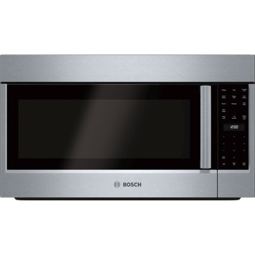 Bosch HMV5053U/03 500 Series Over-The-Range Microwave 30'' Left Side opening Door, Stainless Steel
