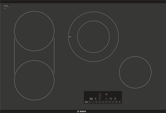 Bosch NET8068UC/01 800 Series Electric Cooktop 30'' Black, Surface Mount Without Frame