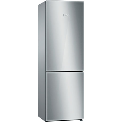 Bosch B10CB80NVS/03 800 Series Free-Standing Fridge-Freezer With Freezer At Bottom, Glass Door 23.5''Stainless Steel