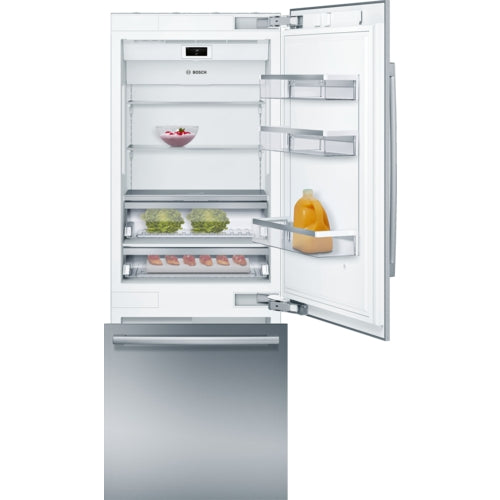 Bosch B30BB930SS/09 Benchmark® Built-In Bottom Freezer Refrigerator 30'' Flat Hinge